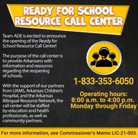 Ready for School Resource Call Center