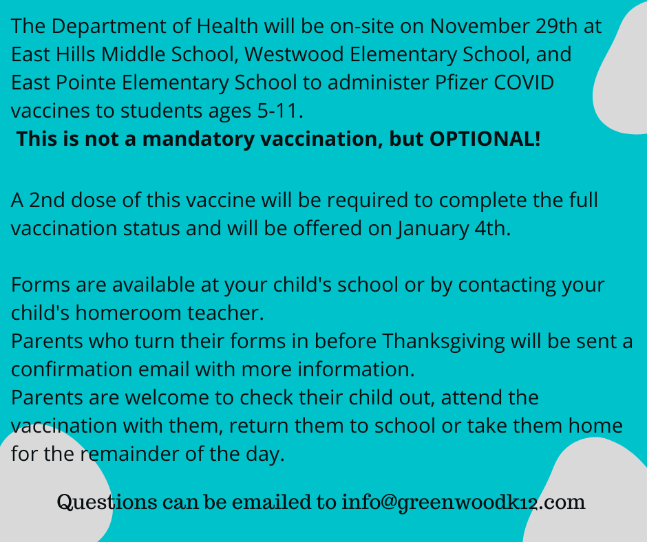 Covid immunization information