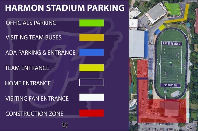 map of Fayetteville stadium